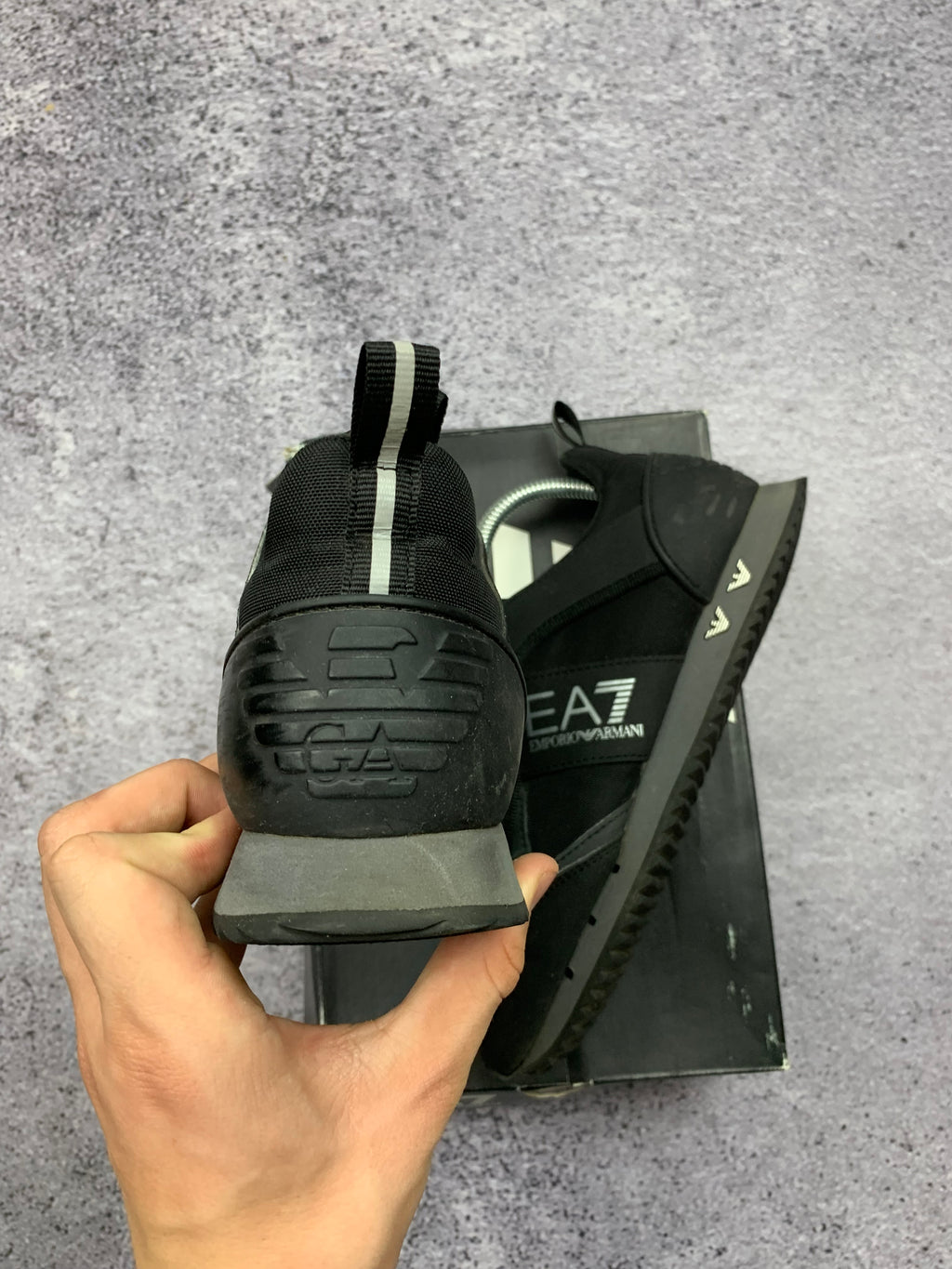 EA7 Emporio Armani Czarne Sneakersy Sportowe r. 39 + Box