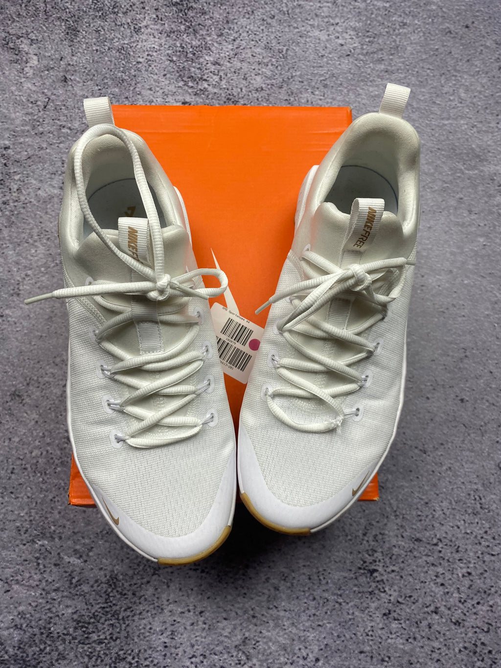 Nike Free RN Flyknit Triple White Running Lifestyle Sneakers 44