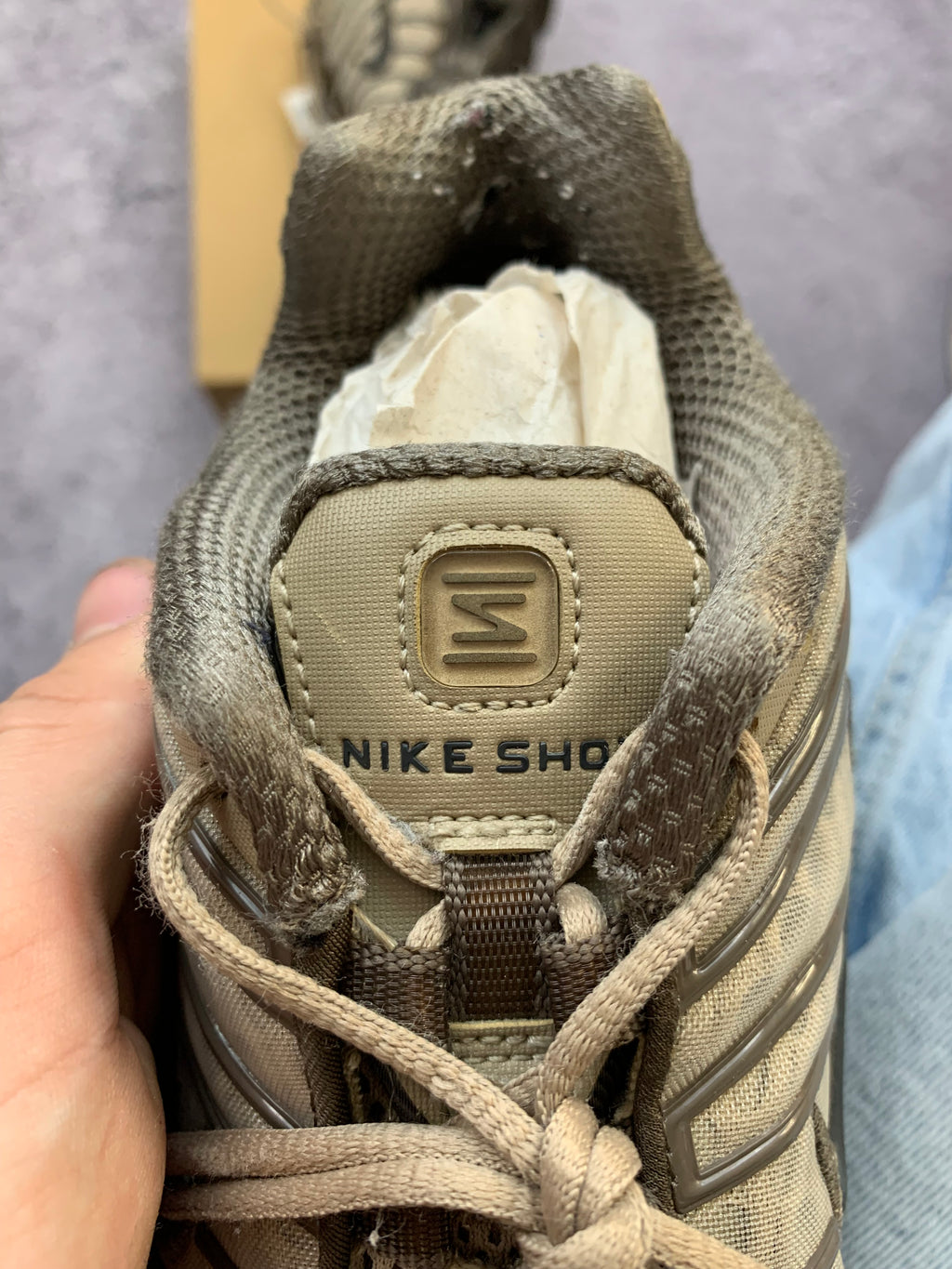 Nike Shox TL r. 37 sneakersy khaki/olive stan bardzo dobry