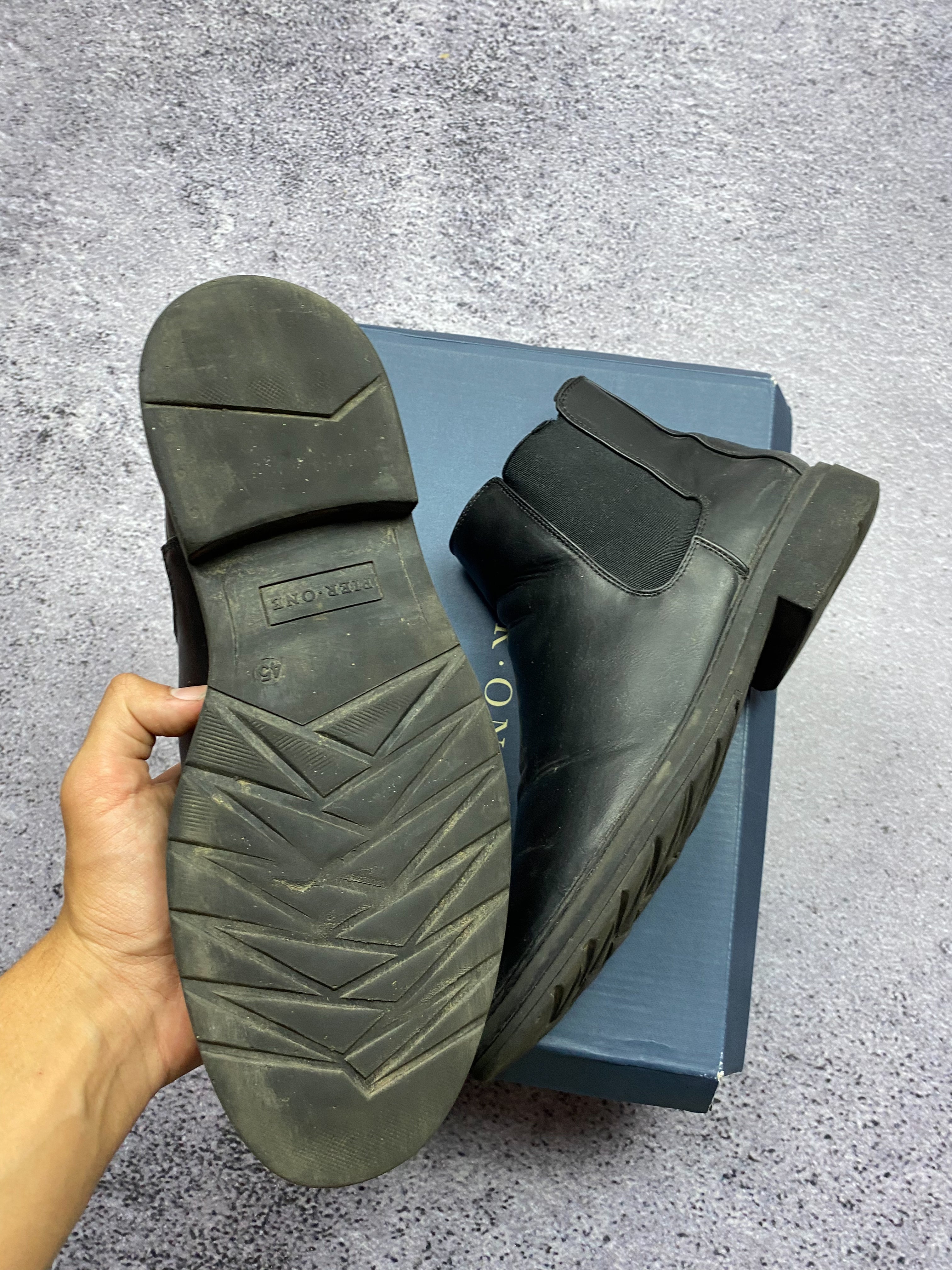 Pier One Chelsea Boots Skórzane 45