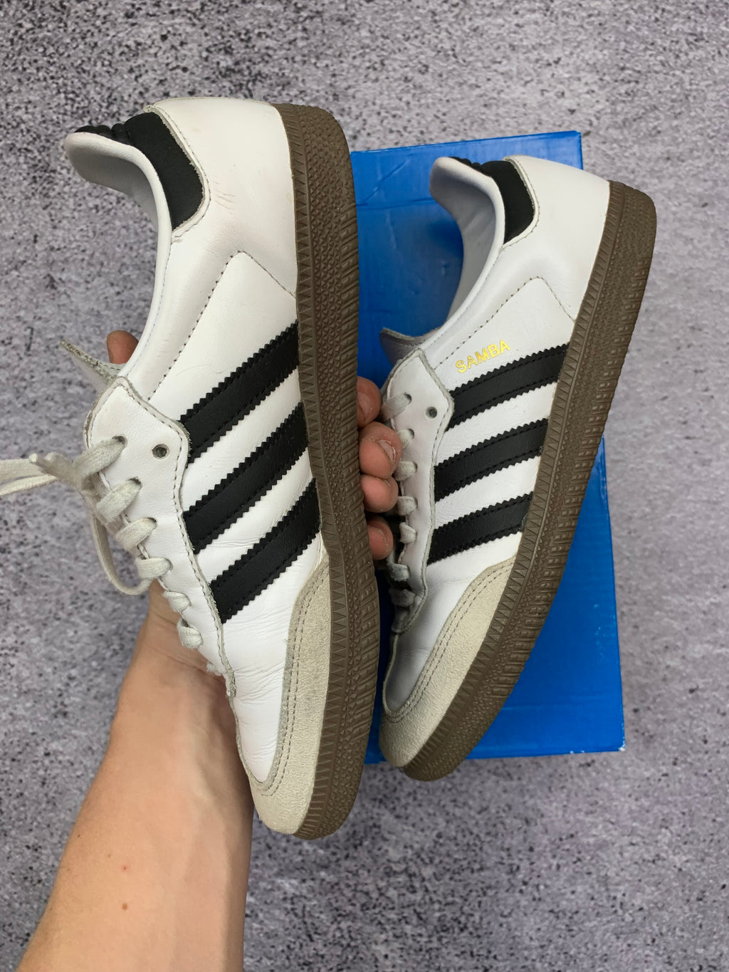 Adidas Samba OG r. 38 biało-czarne skórzane