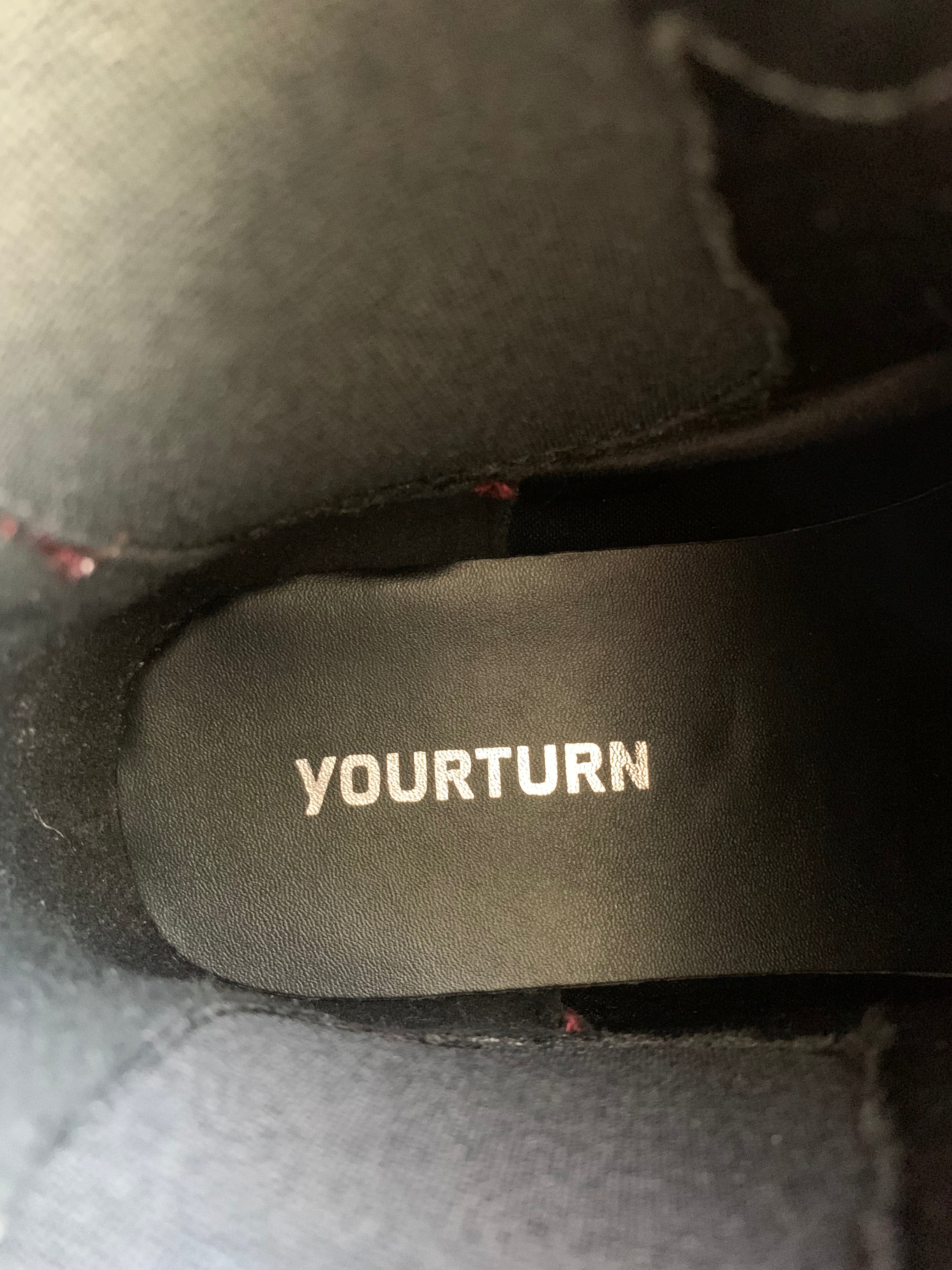 YOURTURN Bordowe Botki Chelsea na Grubej Podeszwie r. 38 Nowe z Metką + Box