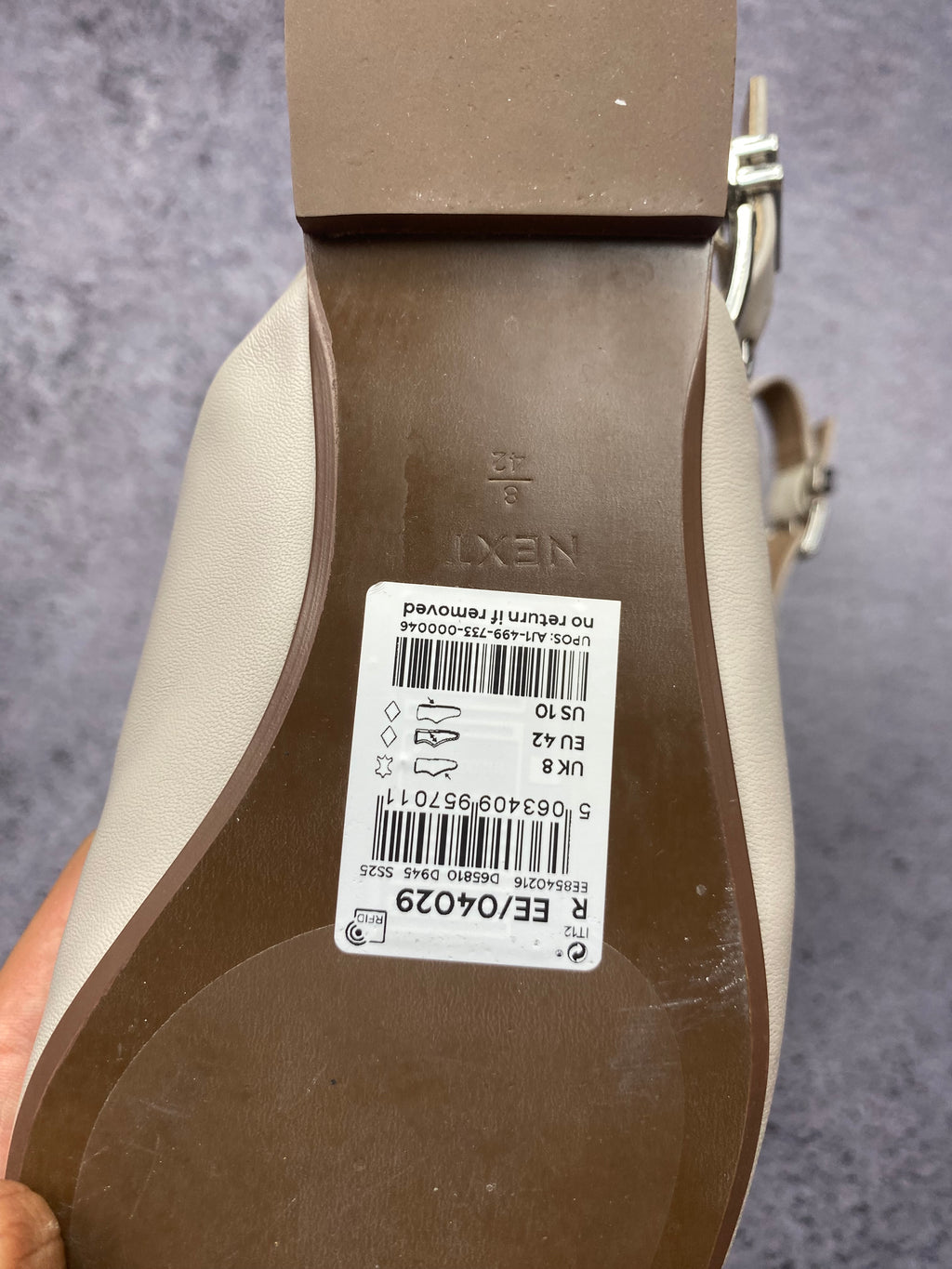 Next Slingback Leather – skórzane czółenka damskie r. 42