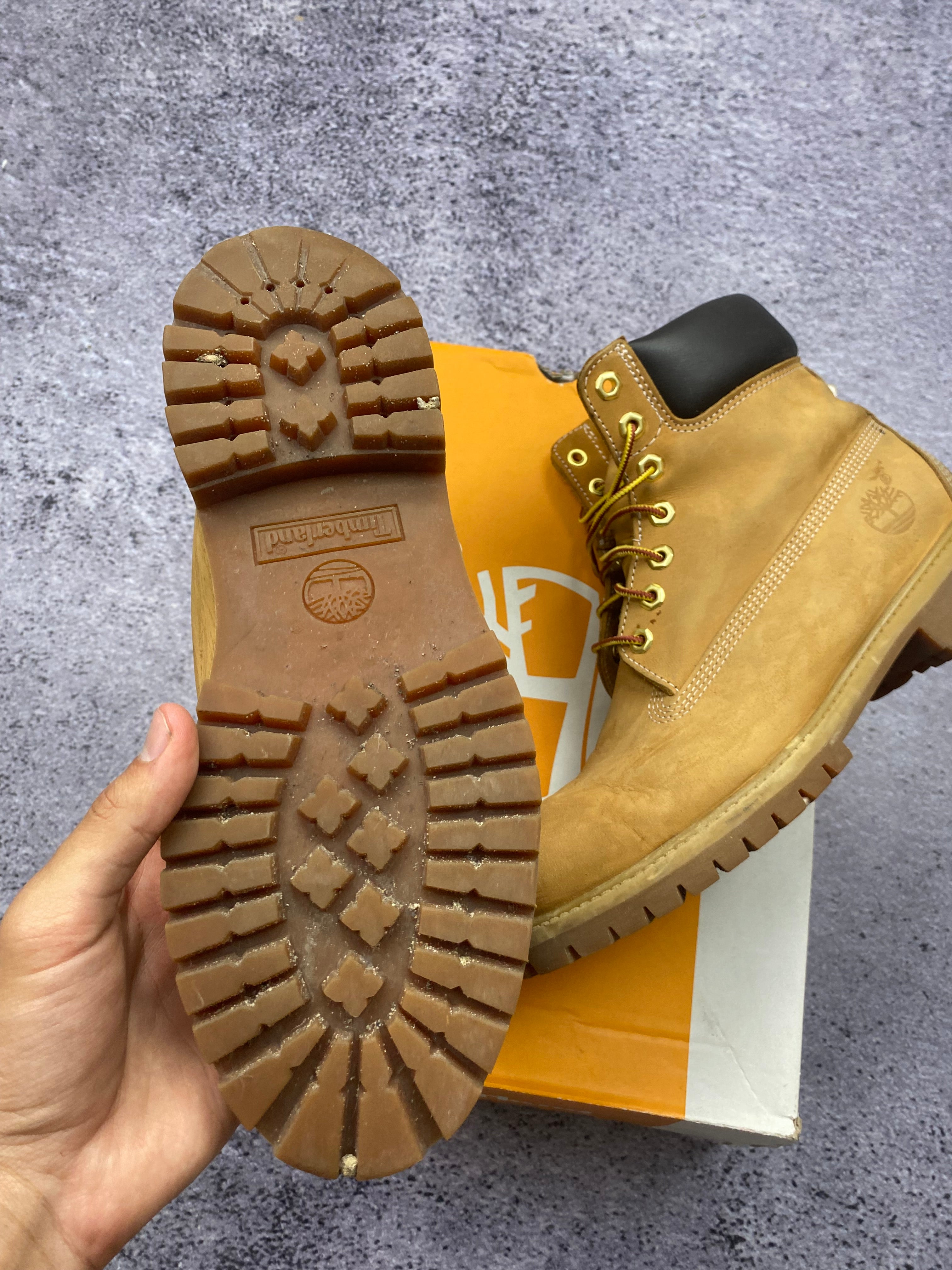 Timberland 6-Inch Premium Boot – leather trapper boots size 42