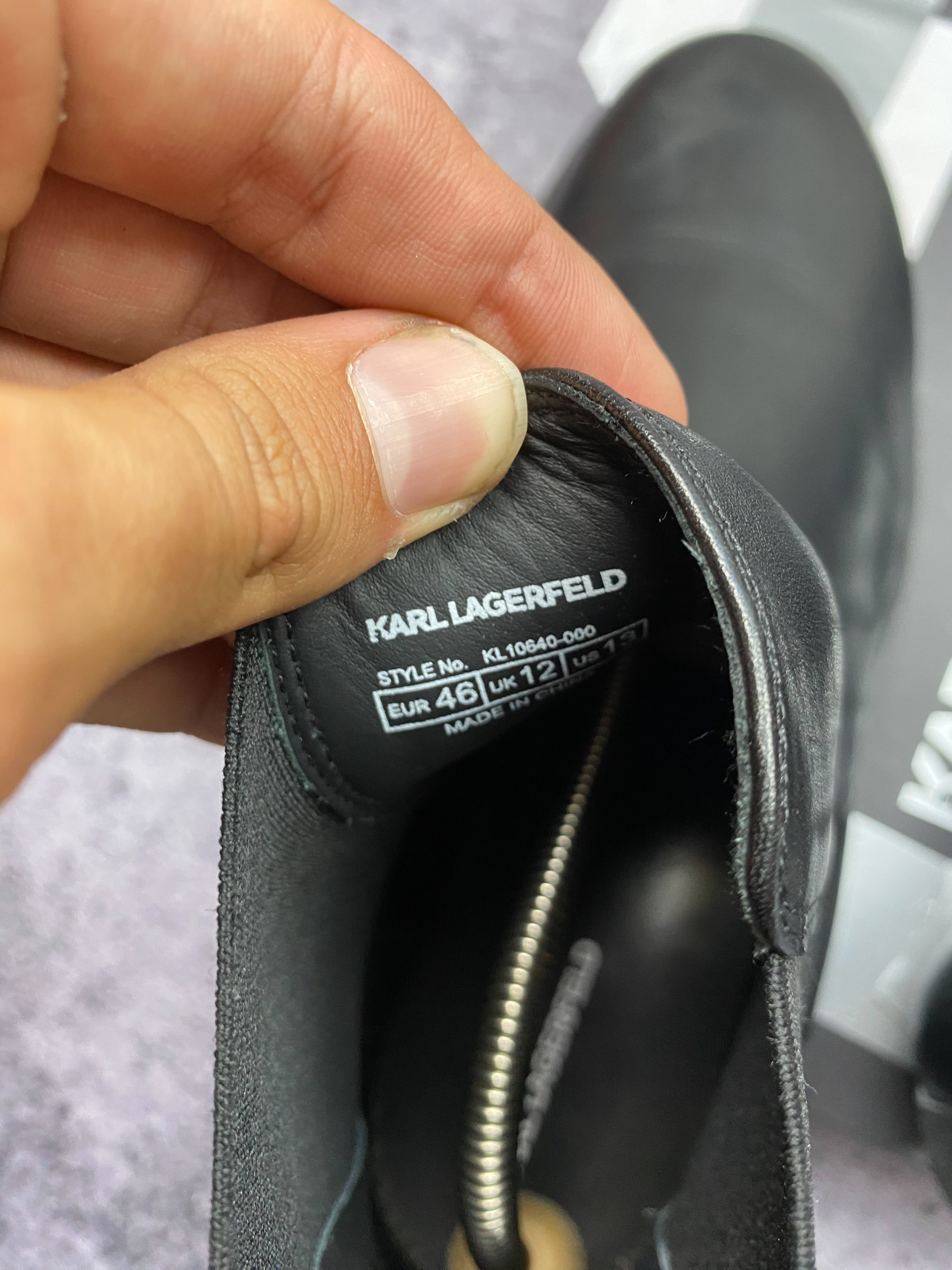 Karl Lagerfeld Chelsea Boots 46 – skórzane botki premium