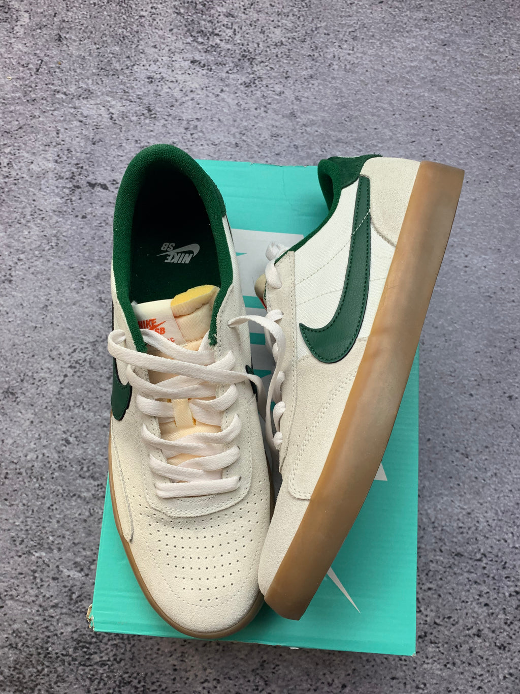 Nike SB Heritage Vulc Sail Gorge Green – sneakersy skate