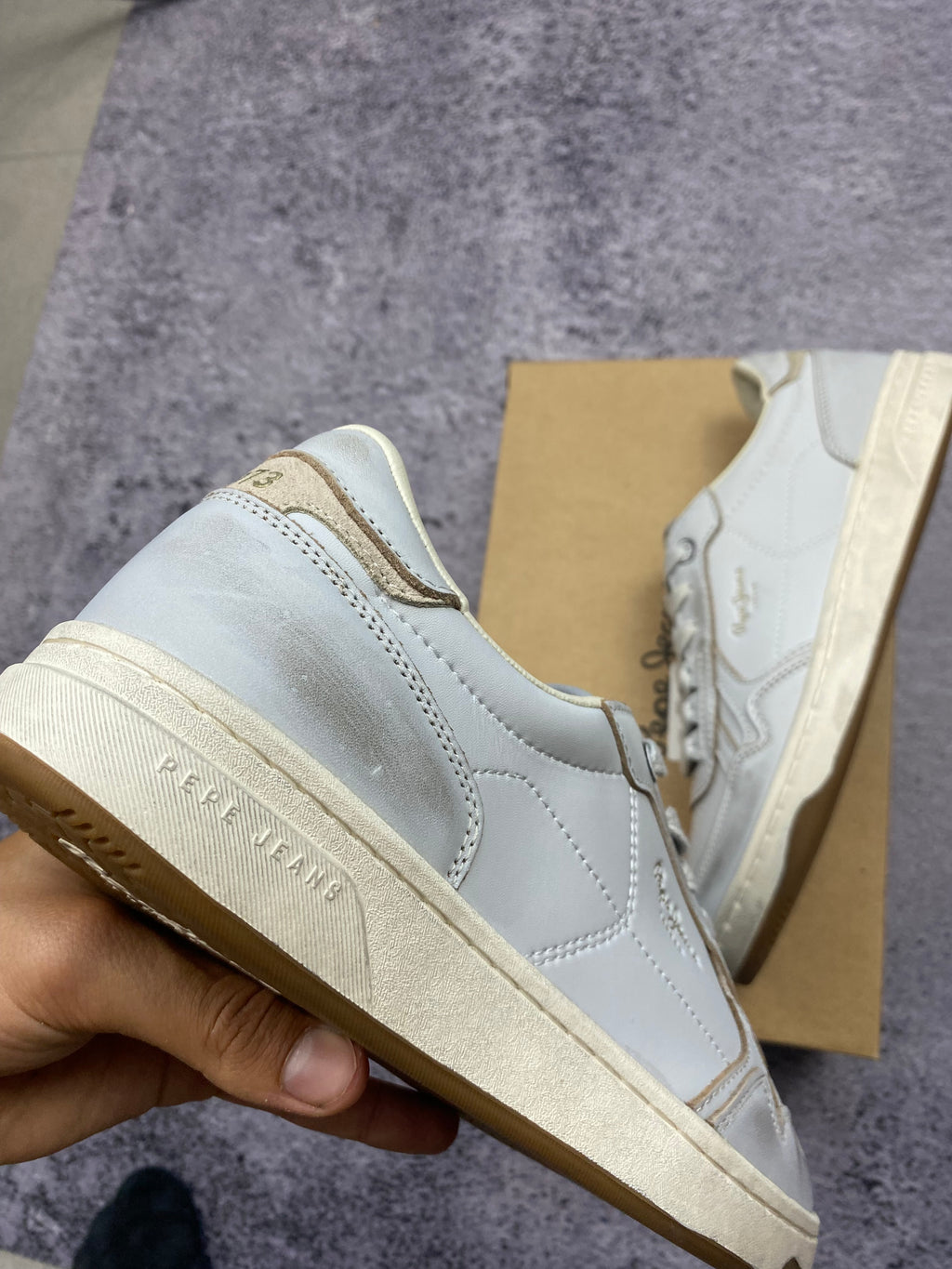 Pepe Jeans Kenton Classic Leather – leather sneakers size 41