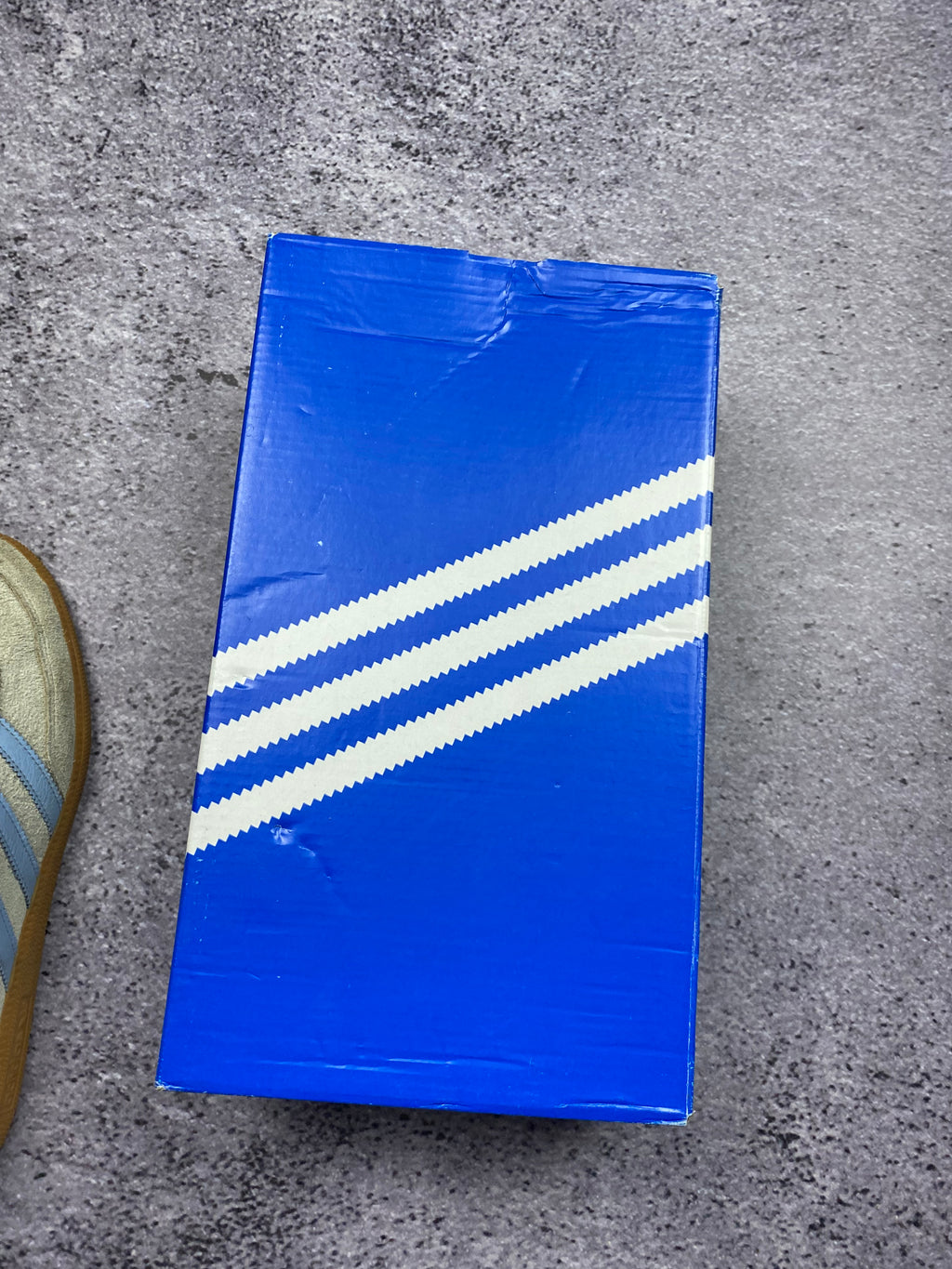 Adidas Samba OG Suede Cream Blue Gum Sneakers 44