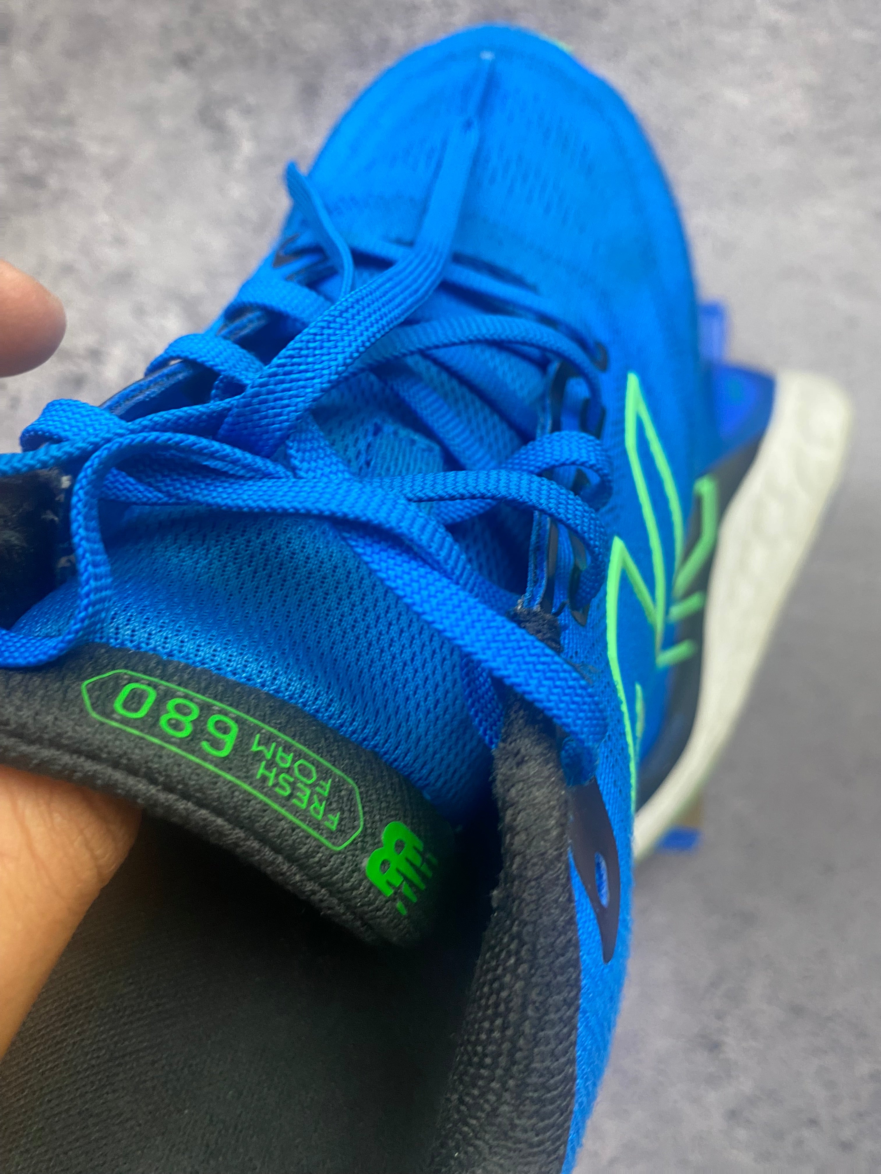New Balance Fresh Foam 680 v8 Blue Green Running Shoes Sneakers Sportowe 42