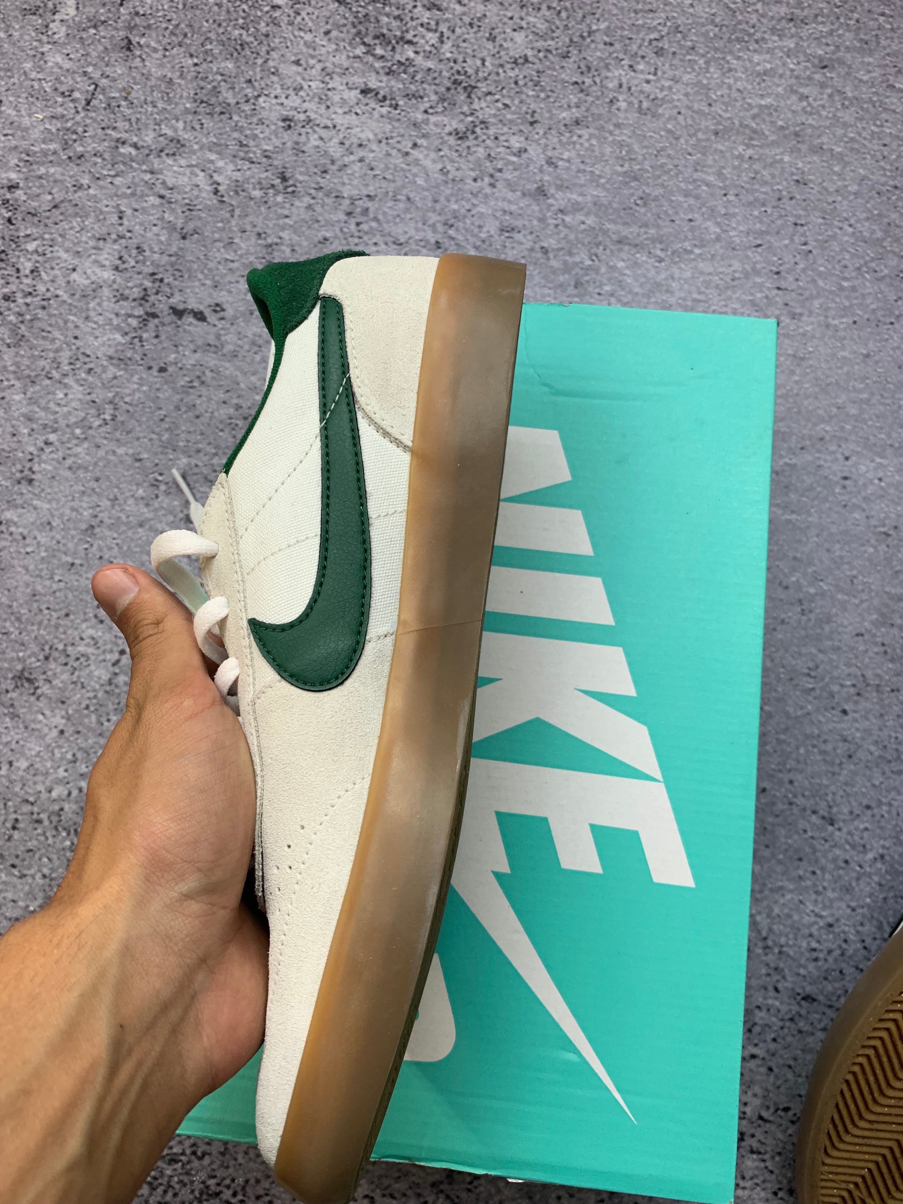 Nike SB Heritage Vulc Sail Gorge Green – sneakersy skate