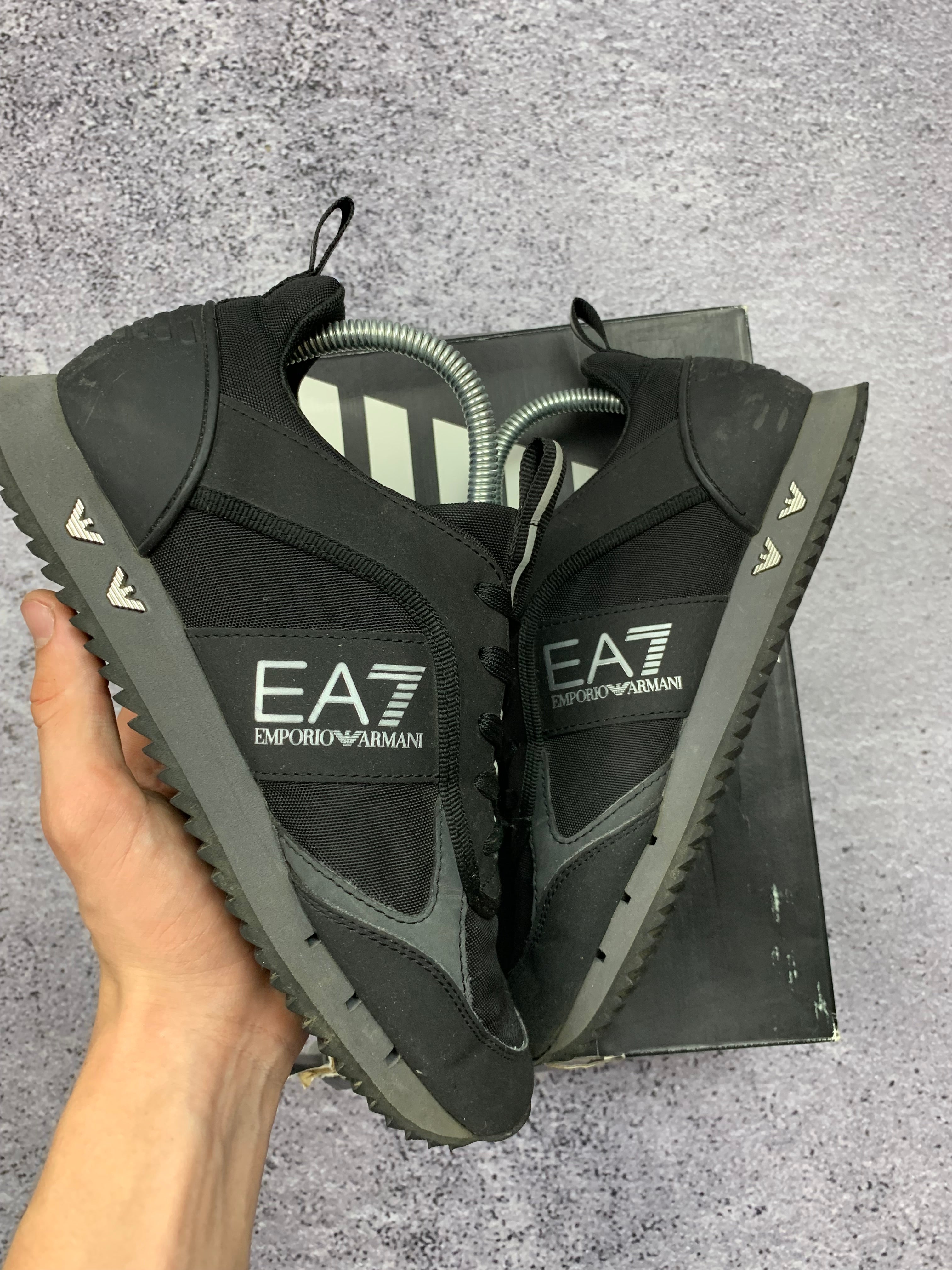 EA7 Emporio Armani Czarne Sneakersy Sportowe r. 39 + Box