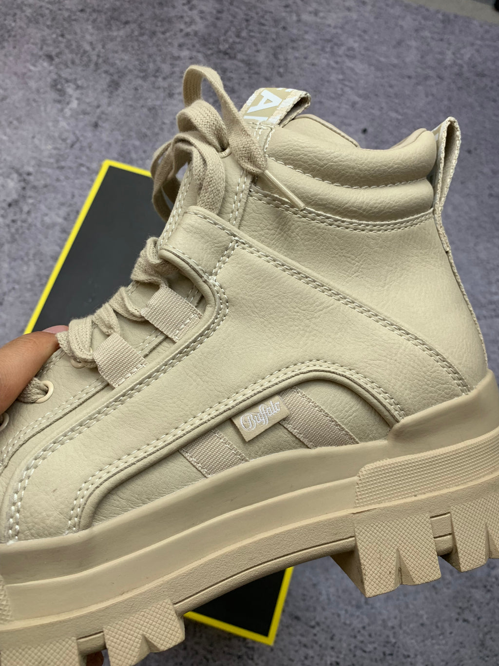 Buffalo London Aspha Mid – sneakersy platformowe r. 42 + box