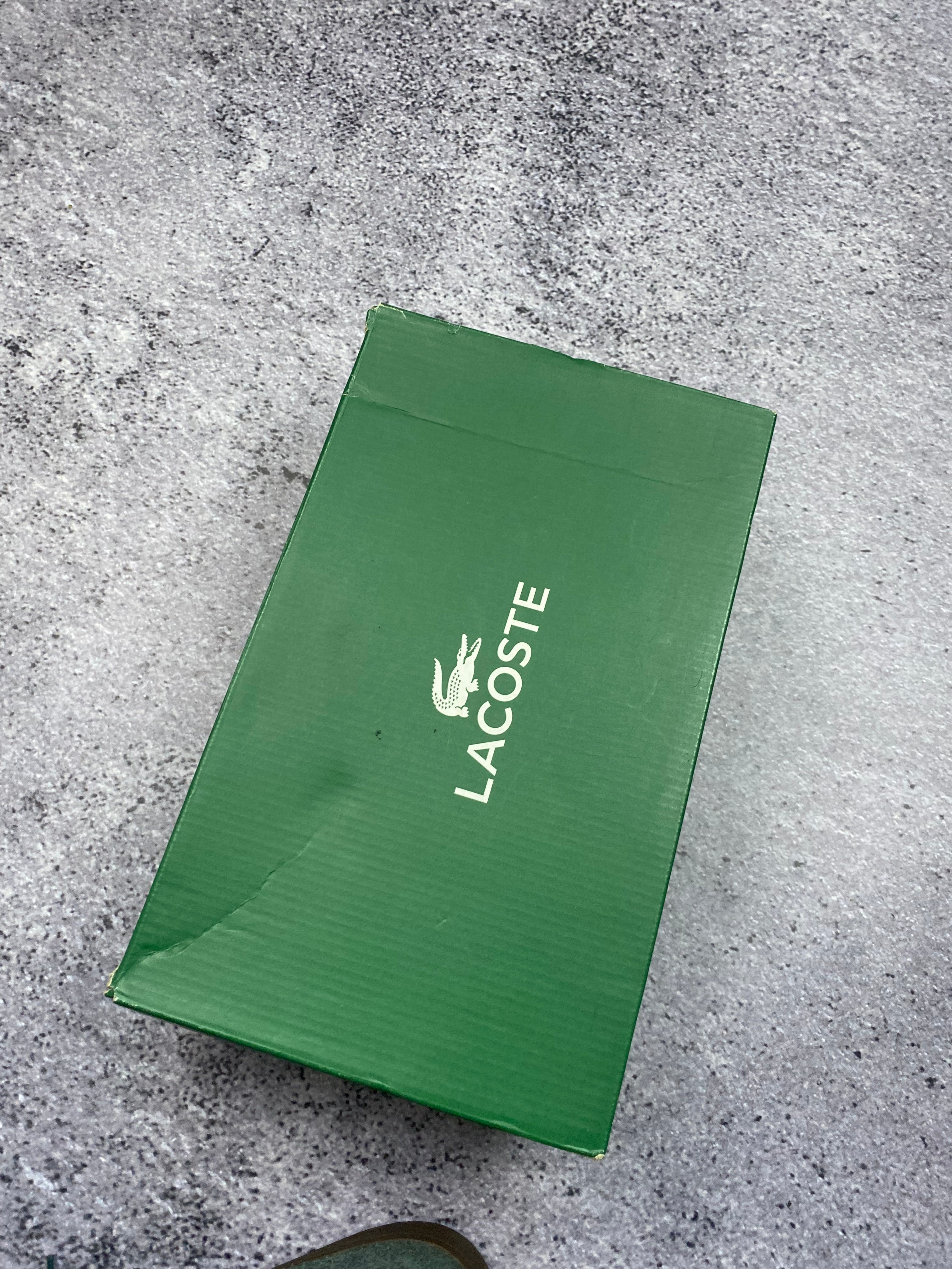 Lacoste green suede sneakers size 41