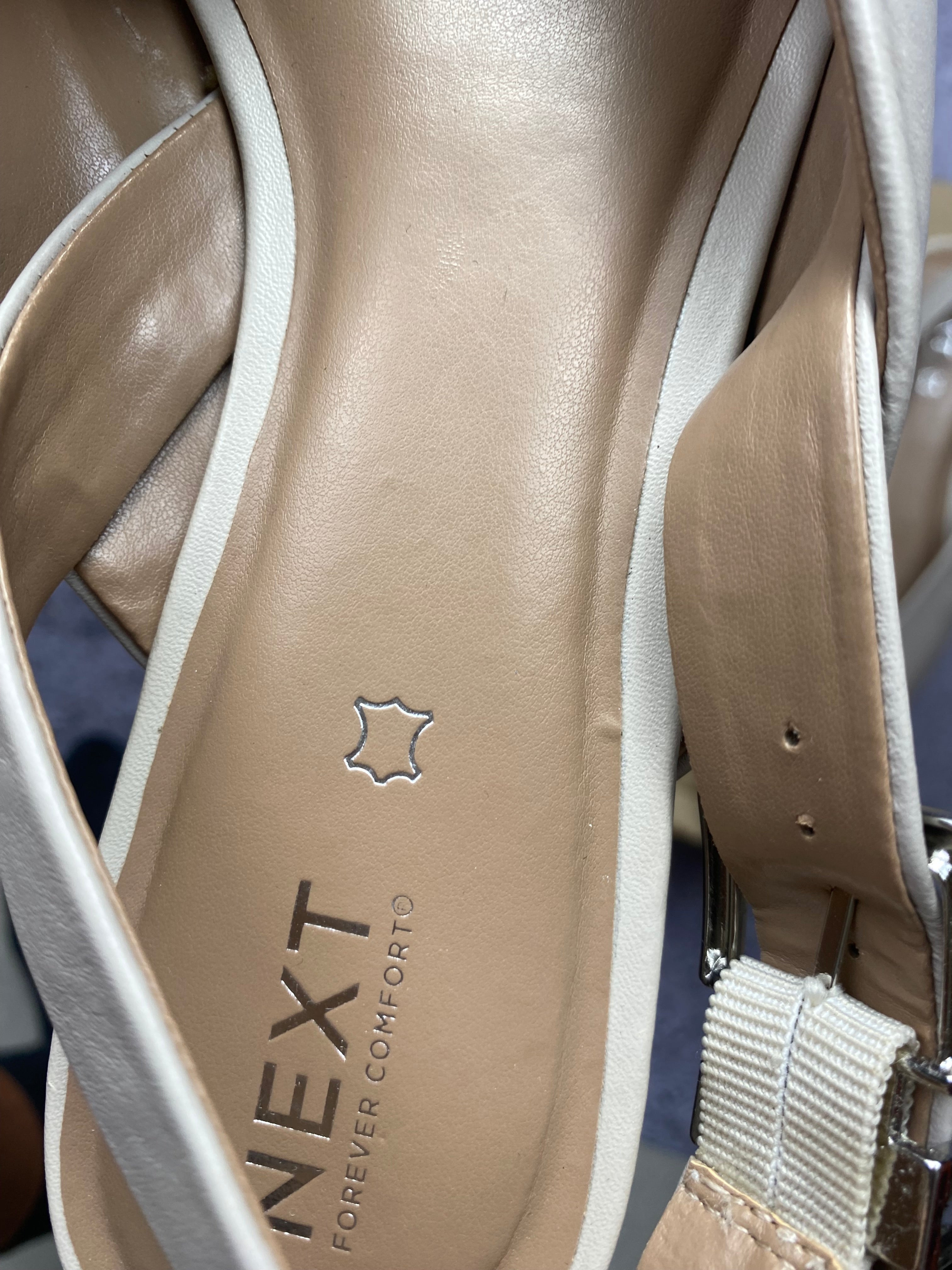 Next Slingback Leather – skórzane czółenka damskie r. 42