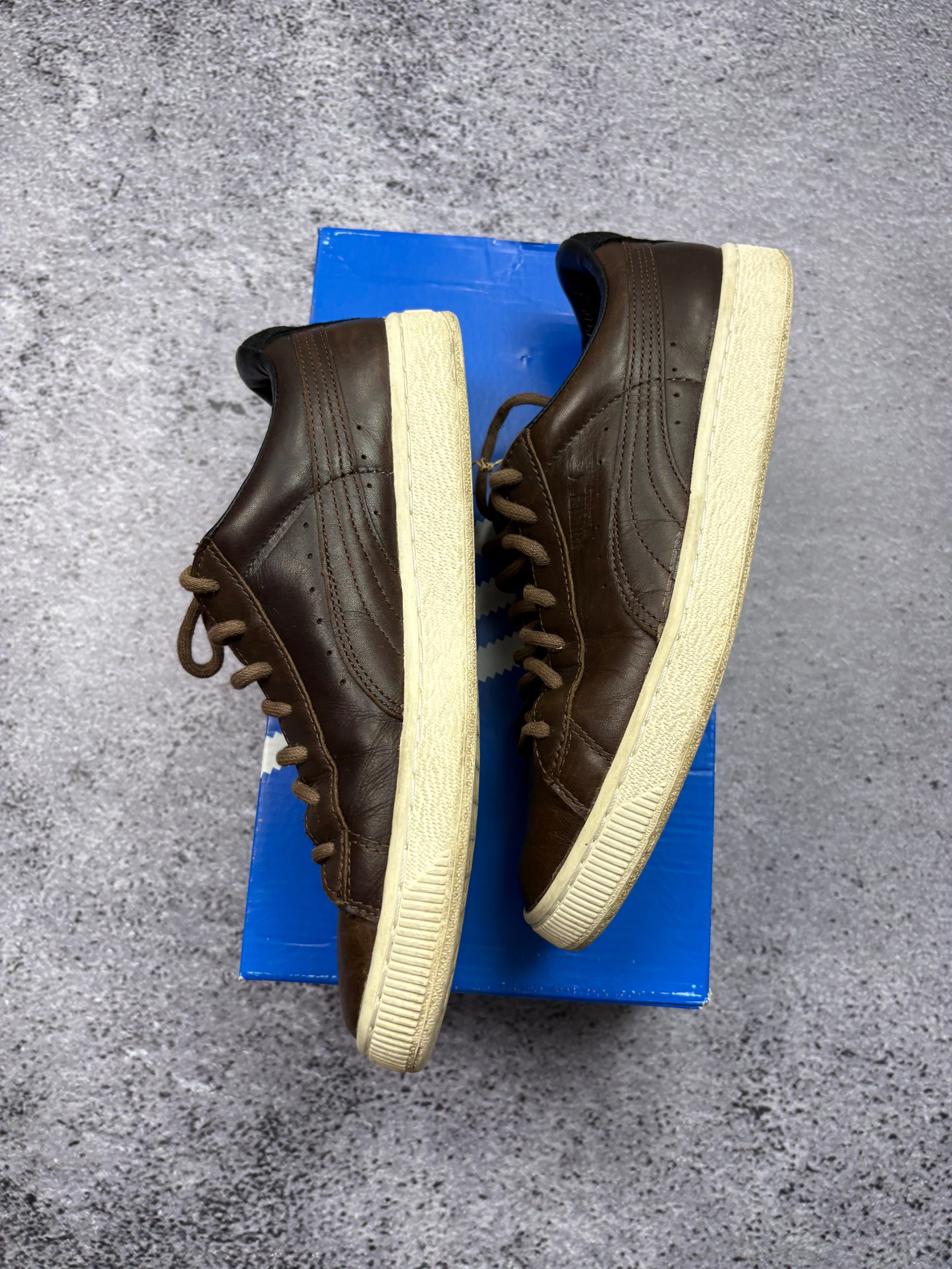 Puma Suede Classic Leather Brown Vintage Sneakers Casual Retro 40.5