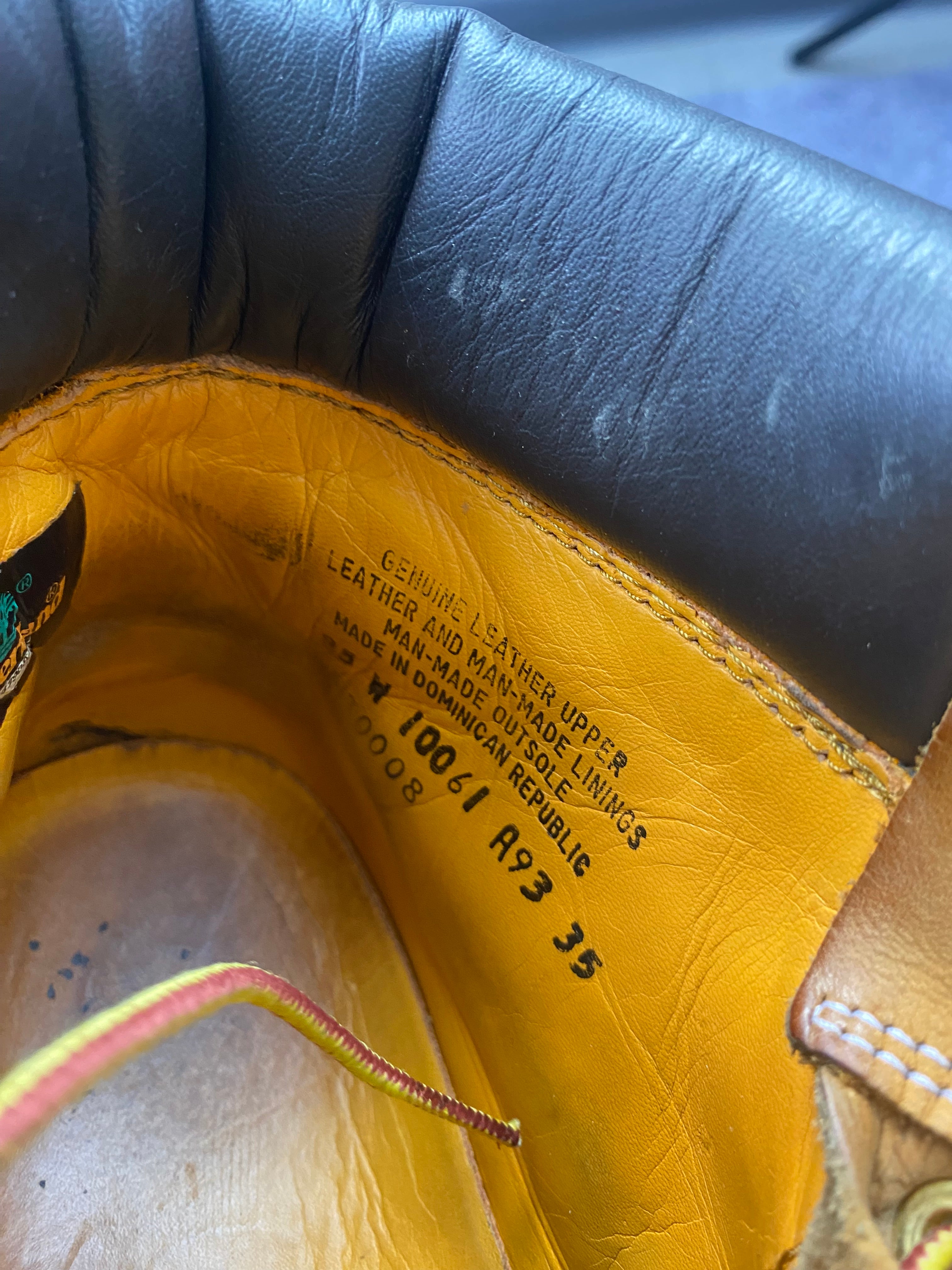 Timberland 6-Inch Premium Boot – leather trapper boots size 42