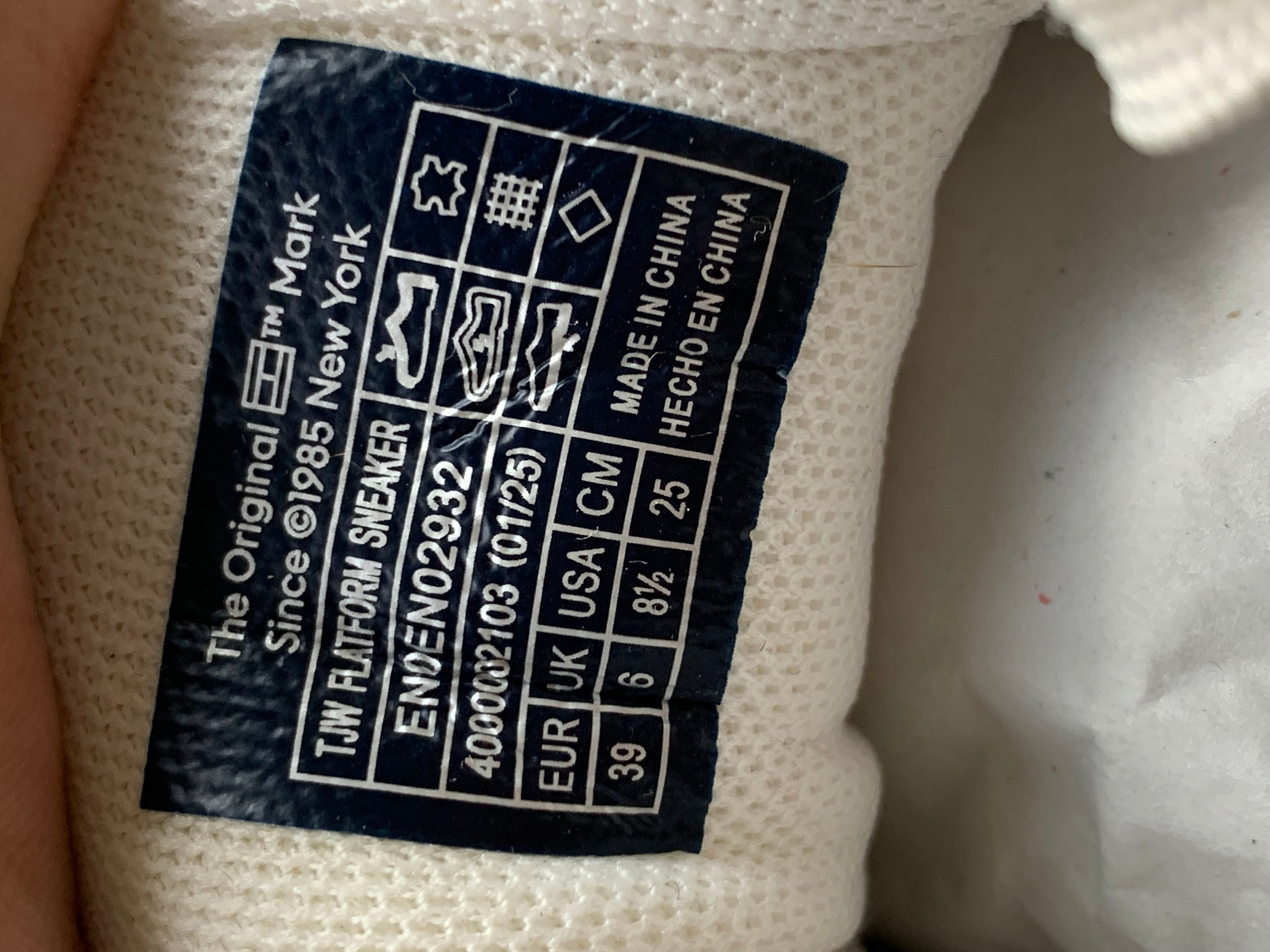 Tommy Jeans TJW Flatform Sneaker Białe Sneakersy Platforma r. 39 + Box