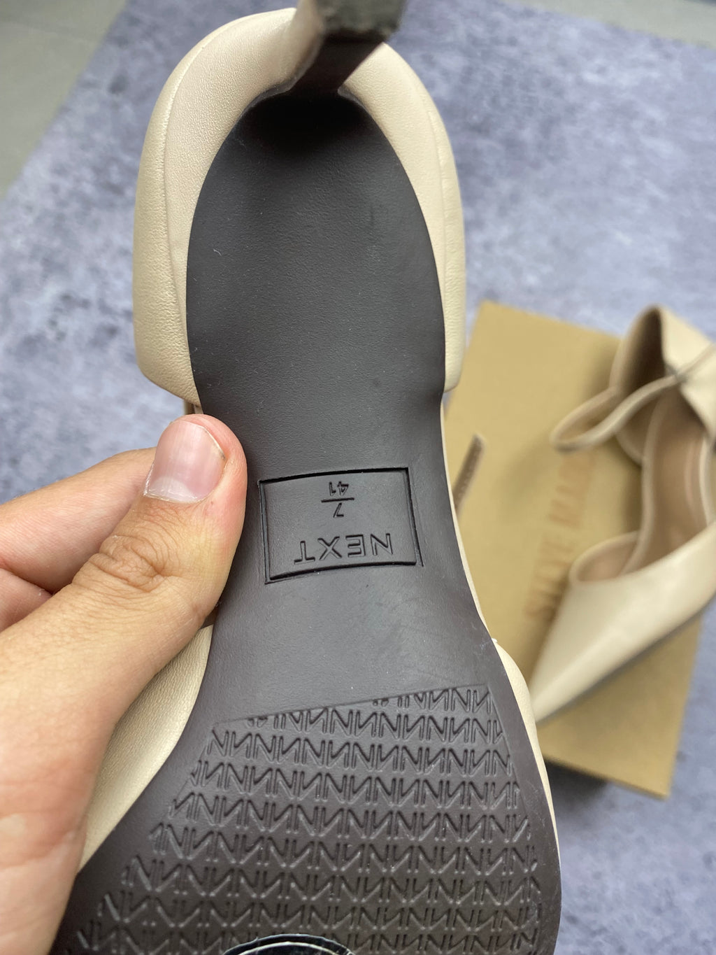 Next beige stiletto heels, size 41