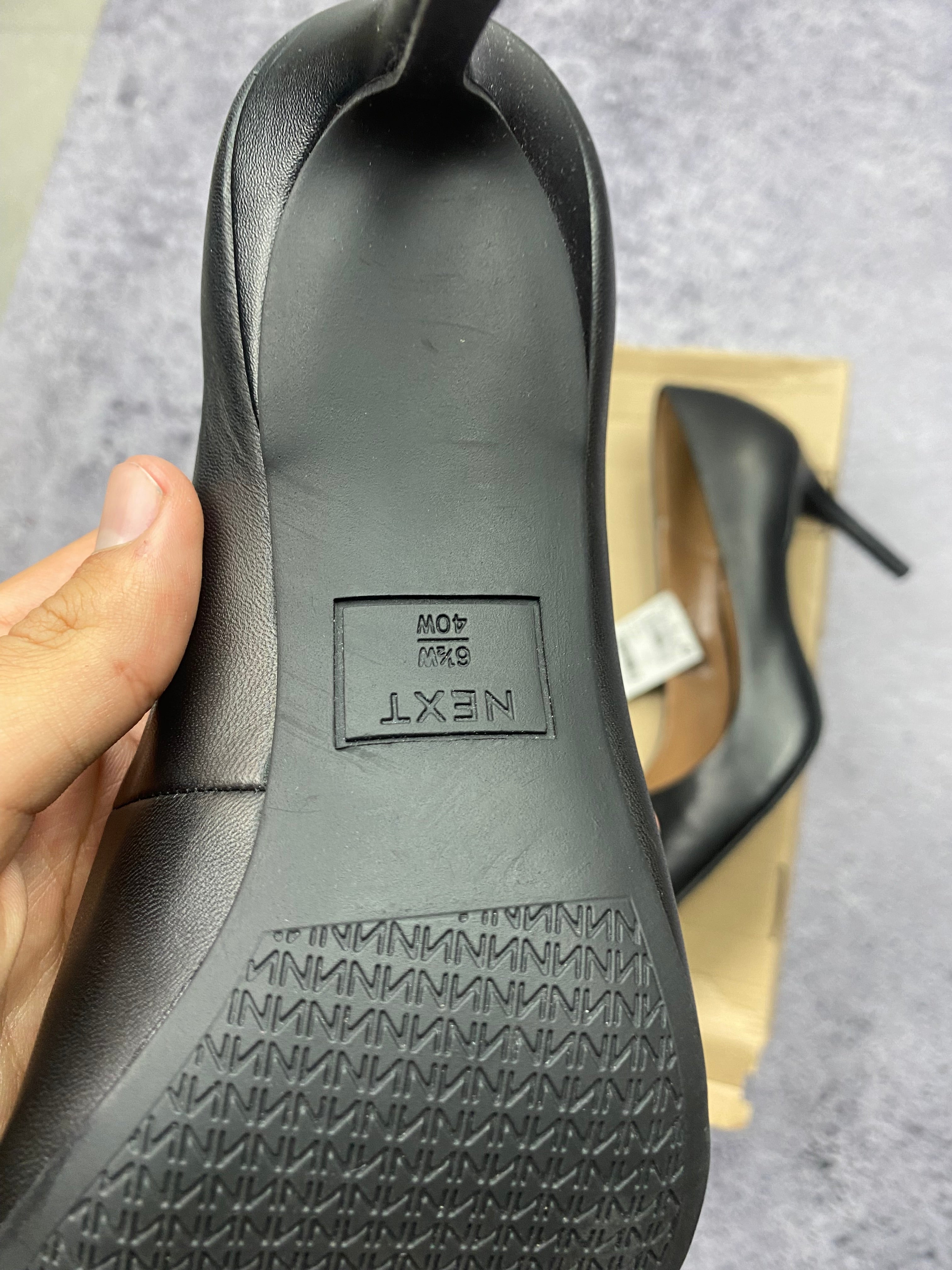 Next - classic black high heels size 40
