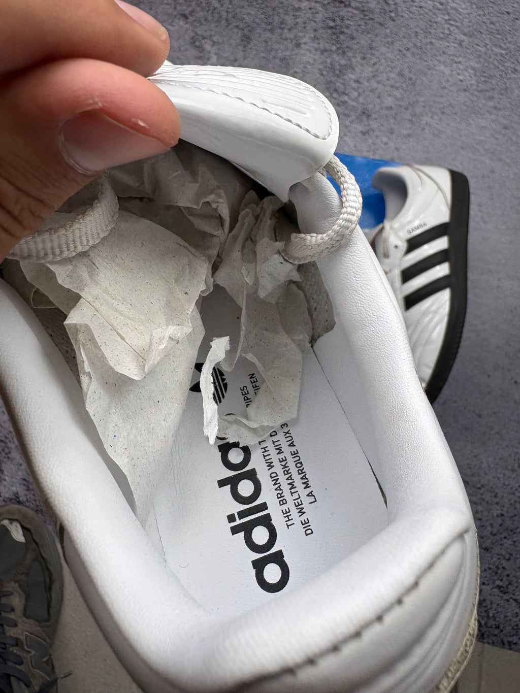 Adidas Samba Classic White Black Leather Indoor Football Sneakers Retro New 40