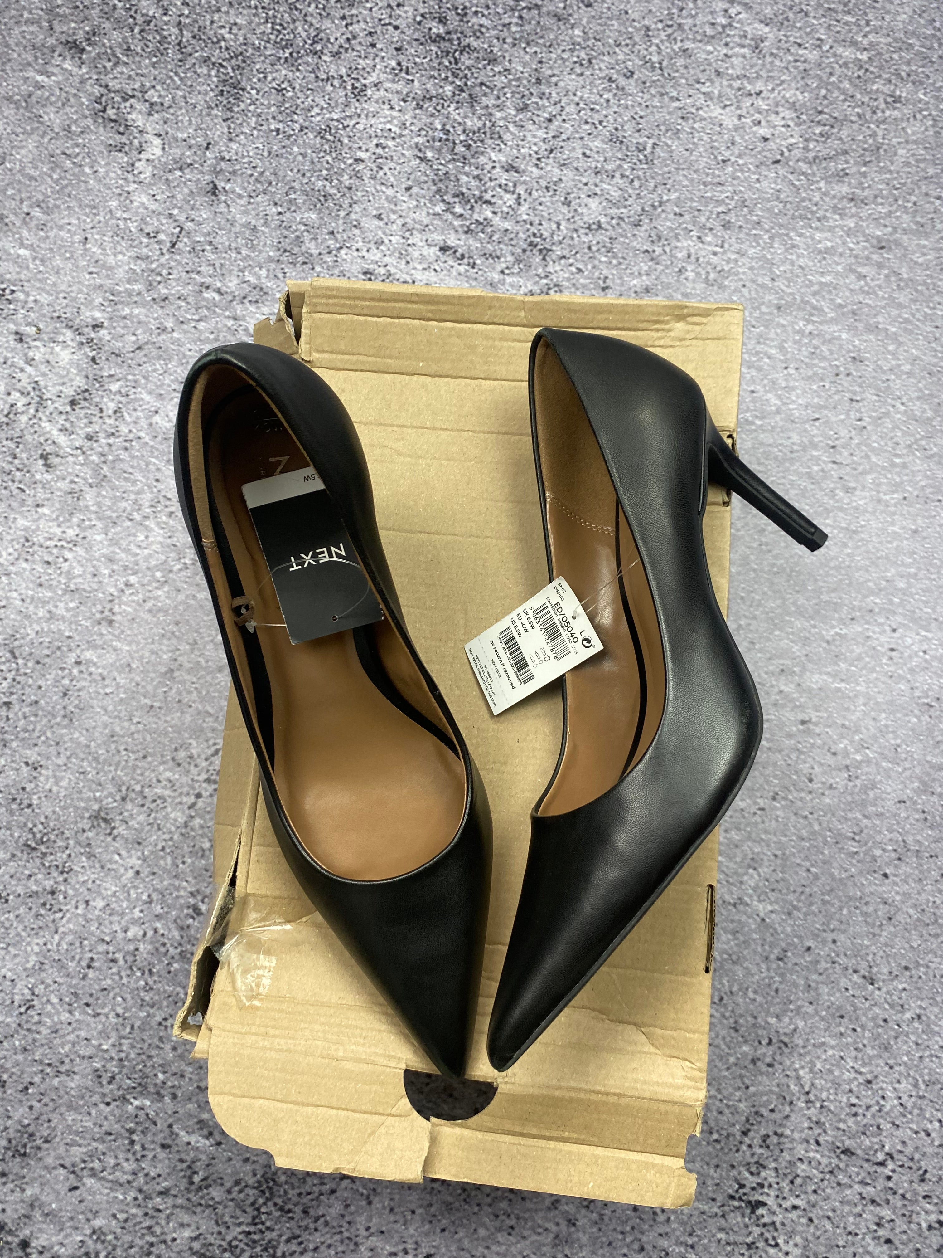 Next - classic black high heels size 40