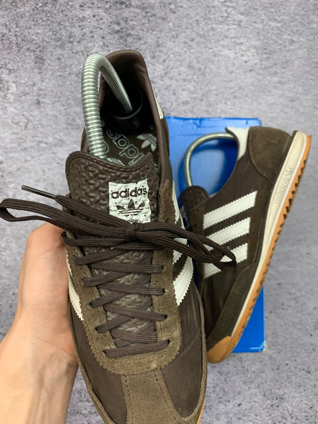 Adidas SL 72 OG W Brązowe Zamszowe Sneakersy r. 39 1/3 Nowe + Box