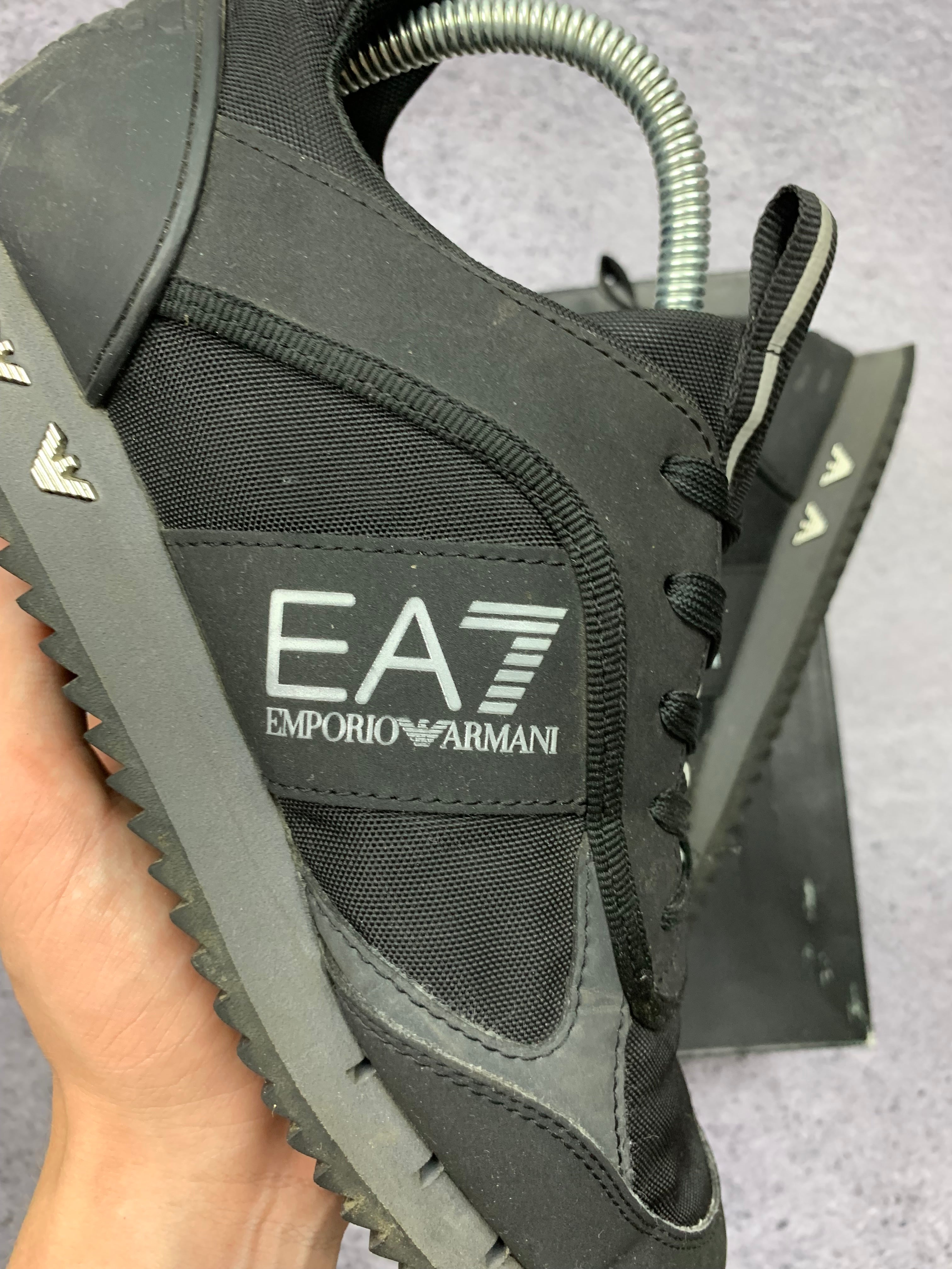 EA7 Emporio Armani Czarne Sneakersy Sportowe r. 39 + Box
