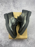 Zign black leather half shoes with a thick sole, size 40