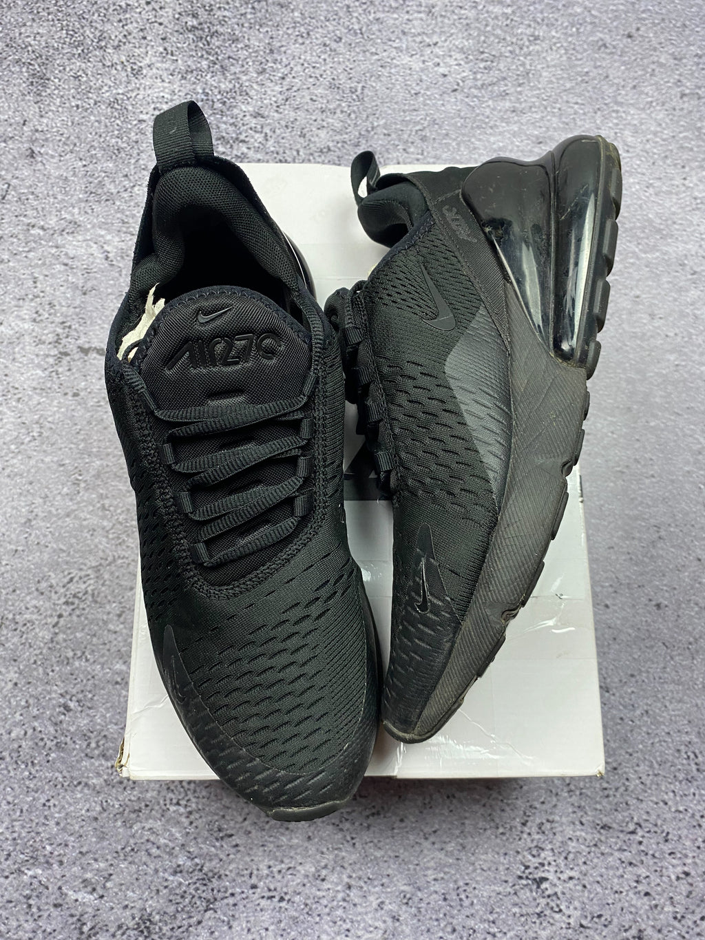 Nike Air Max 270 Triple Black Lifestyle Sneakers 44