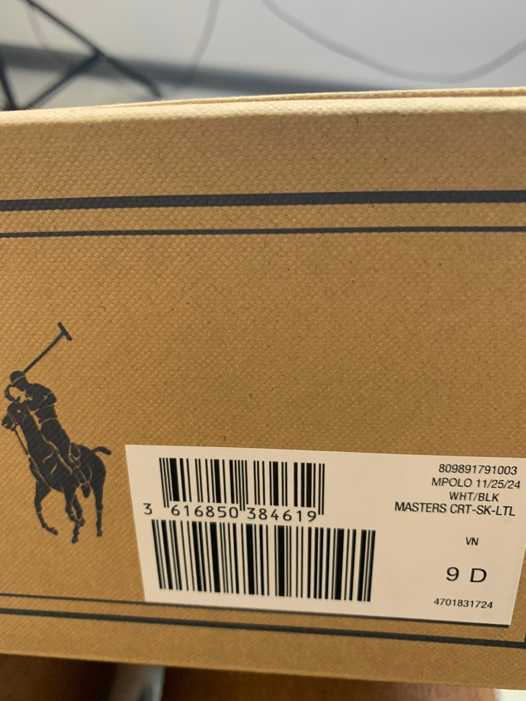 Polo Ralph Lauren Masters CRT-SK-LTL – skórzane sneakersy r. 42