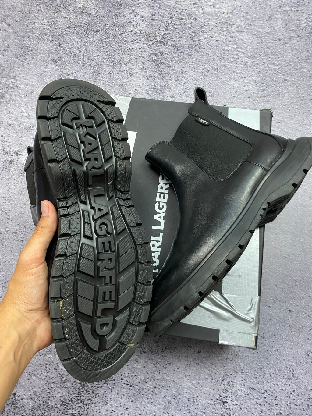 Karl Lagerfeld Chelsea Boots 46 – skórzane botki premium