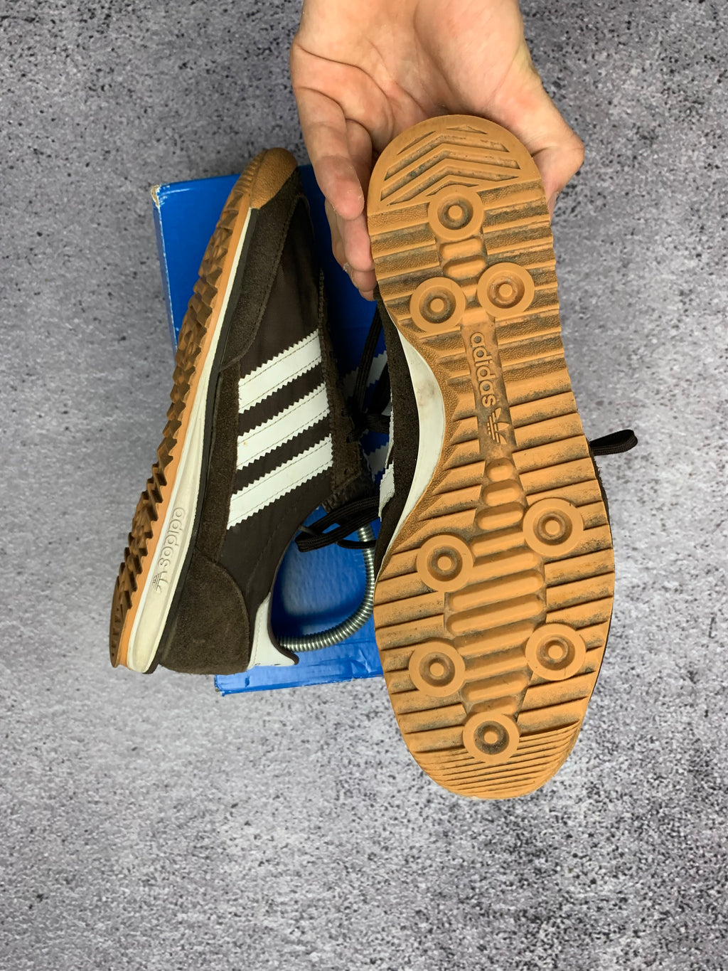 Adidas SL 72 OG W Brązowe Zamszowe Sneakersy r. 39 1/3 Nowe + Box