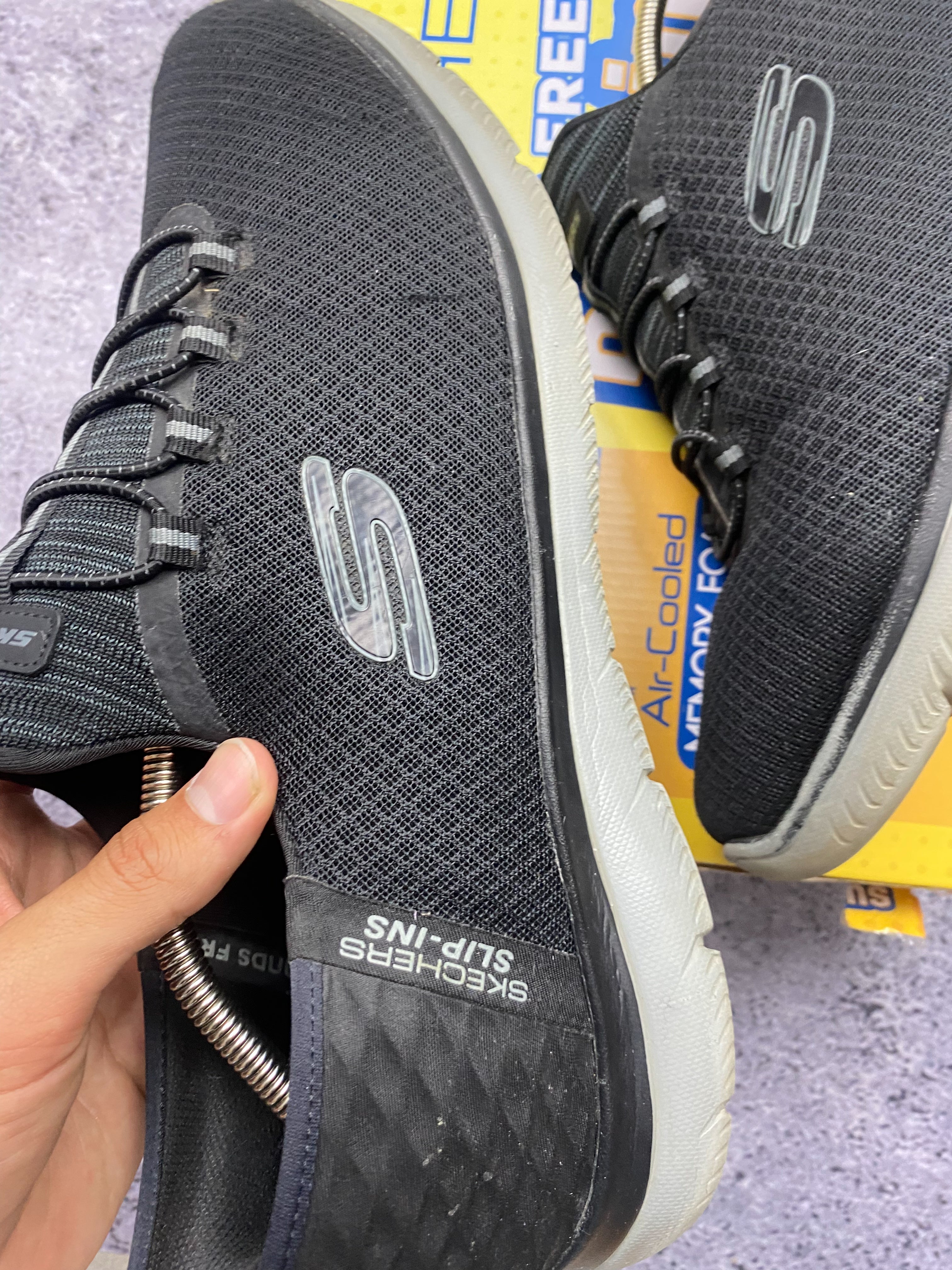 Skechers Slip-Ins Summits High Range 48.5 / UK 13 – czarne sneakersy