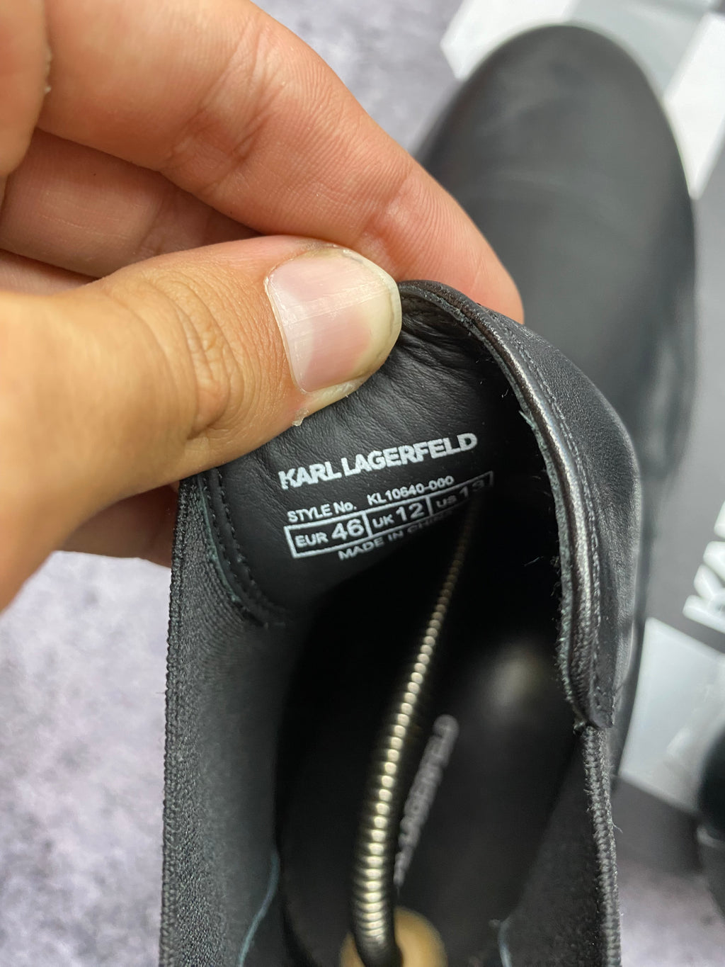Karl Lagerfeld Chelsea Boots 46 – skórzane botki premium
