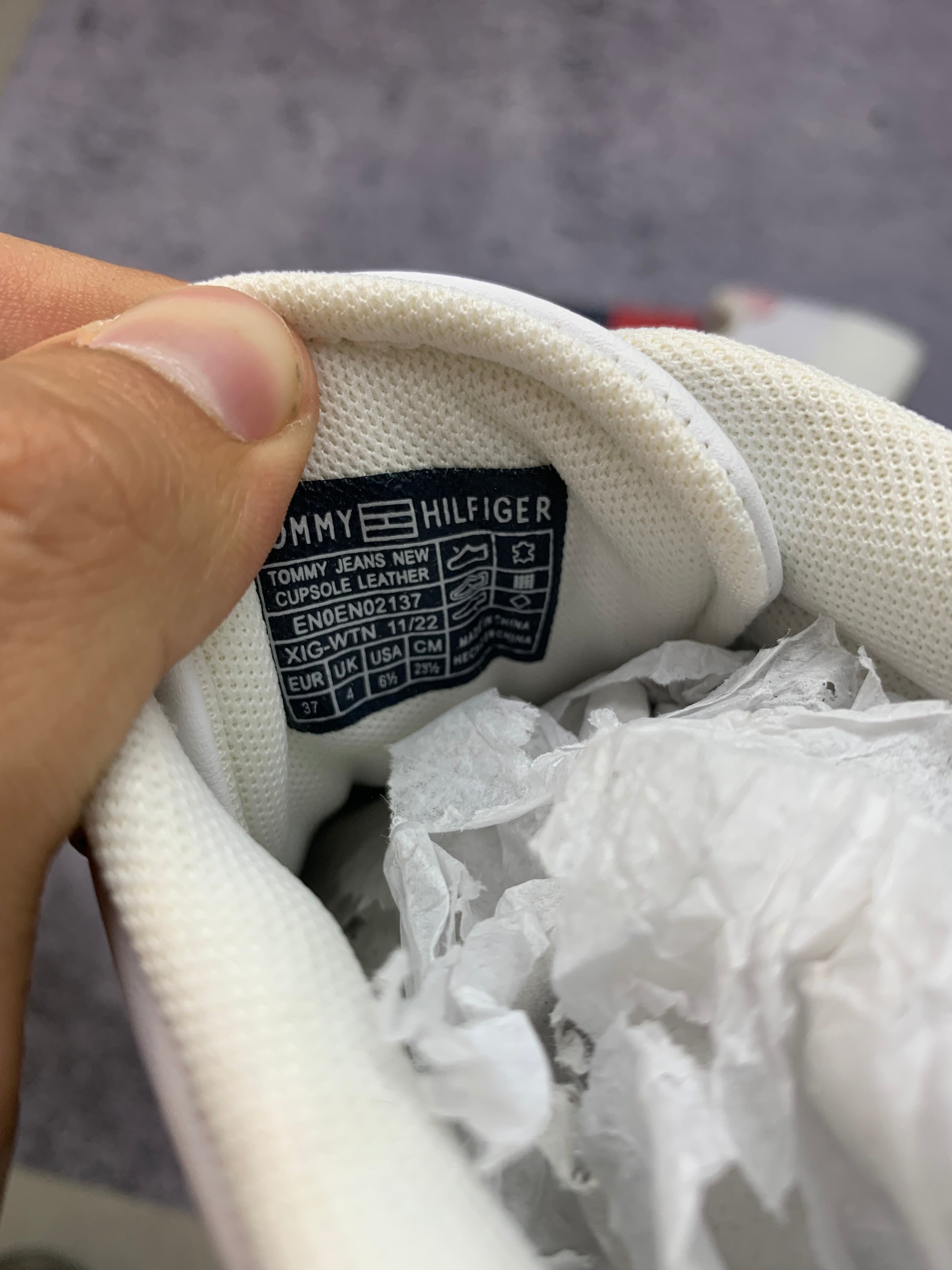 Tommy Hilfiger Cupsole Leather – skórzane sneakersy r. 37 + box