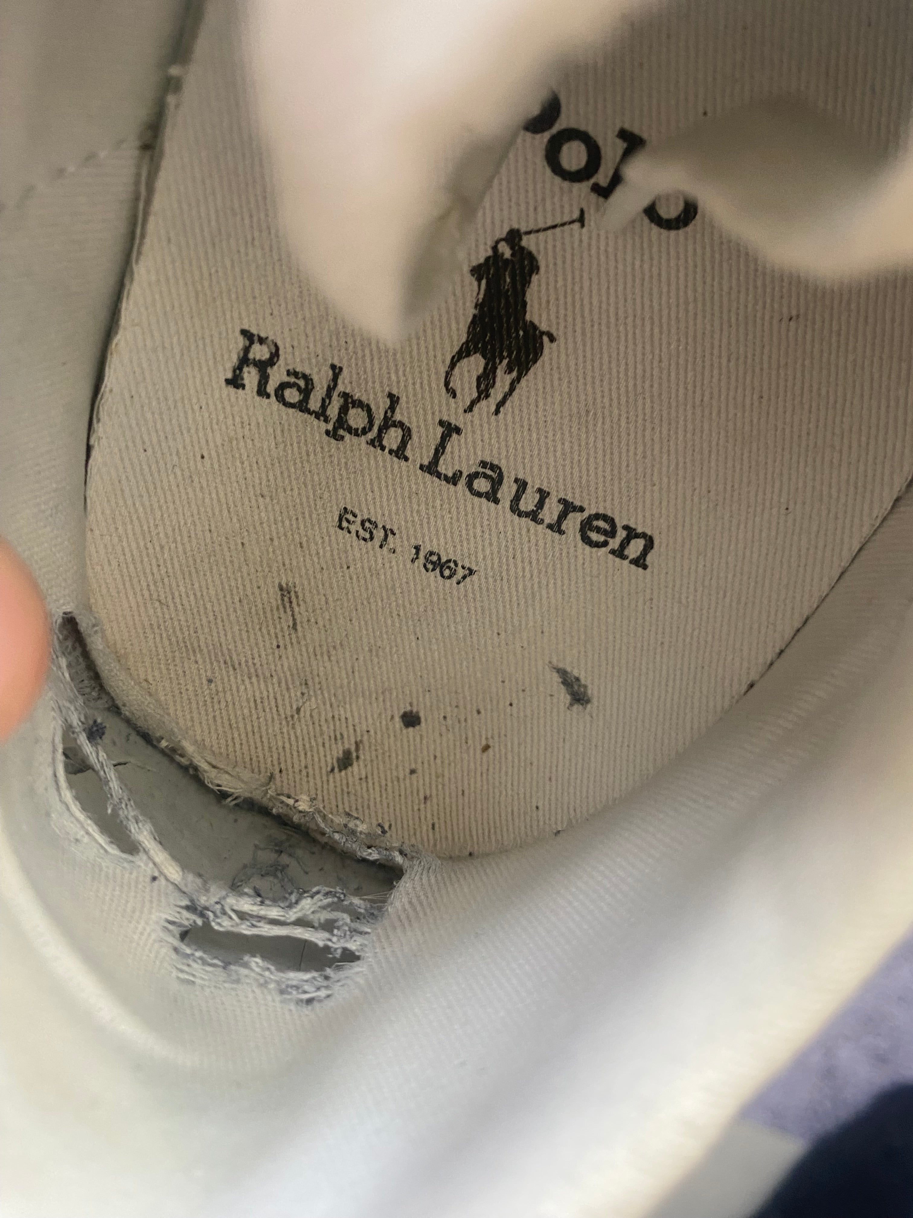 Polo Ralph Lauren Sayer Leather White Premium Leather Sneakers 41